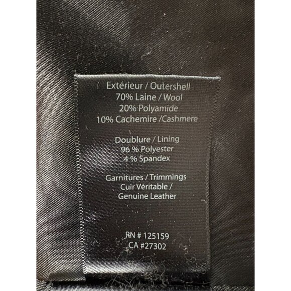 Mackage Steffy Wool blend Coat with Toggle and Zip Off Hood size S Navy - Picture 4 of 11